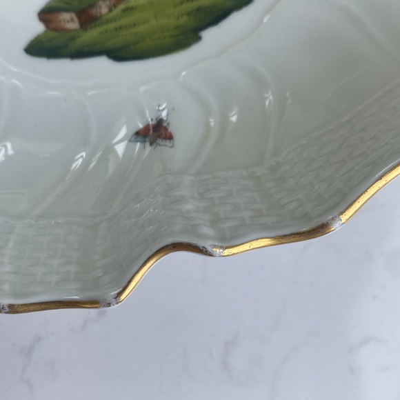 Herend Rothschild Vintage Bird pattern #7752/RO with "old mark” - Picture 12 of 13